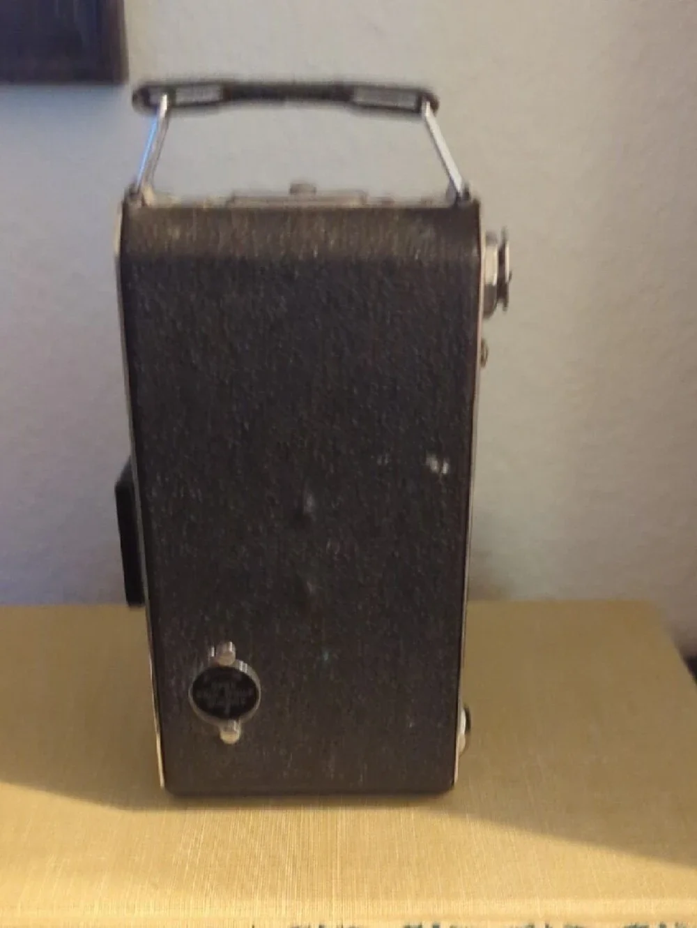 Vintage 1930s Kodak Folding Bellows Camera in Black and Chrome